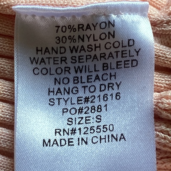 Pink Color Knit Stretchy Ribbed Ruffle Tube Top Size Small - Picture 15 of 15